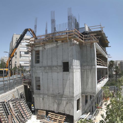 Site progress photo, day 6